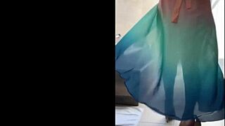 sensual curvy brazilian dances in nylon miniskirt outdoors 💃✨