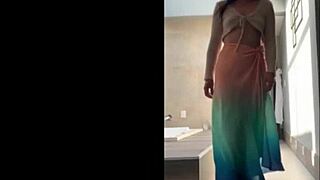sensual curvy brazilian dances in nylon miniskirt outdoors 💃✨