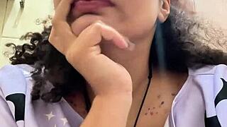 ugh gassy bbw farts huge after milk on the toilet