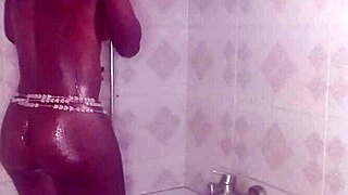 Crazy Bitch Fucks Nigeria's Biggest Dick in Shower After Bathing
