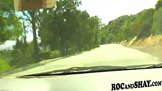 Amateur Black Couple Rips Clothes for Car Fuck Cumshot in Hood