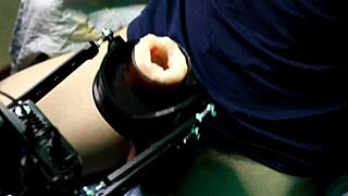 Latina Oiled On Machine Vibrator Moans To Huge Orgasm