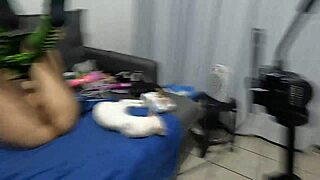 she bounces on the saddle while her friend vibes to orgasm