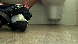 dude spycam catches friend jerking hard in bathroom to huge orgasm! 💦😲