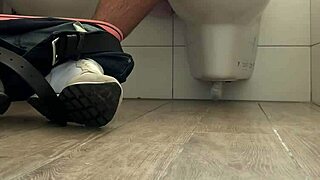 dude spycam catches friend jerking hard in bathroom to huge orgasm! 💦😲