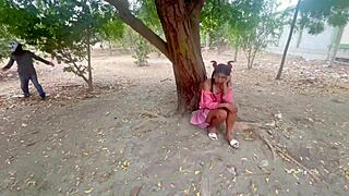 innocent balloon play in forest turns into fat latina's huge ass monster cock pounding