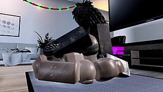 black thot pussy stretched wide by massive bbc monster cock
