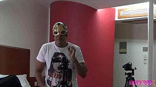 Krista Reyes starts her morning with a STEAMY BLOWJOB and HANDJOB in hotel backroom