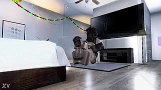 black thot pussy stretched wide by massive bbc monster cock