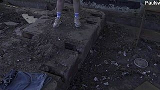 damn i'm so hot dancing outside before pegging this guy with my curvy russian bbw body and tattoos