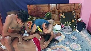 Gorgeous Bengali Girl's Hot Threesome Fuck with Hanif PK Popy Manik