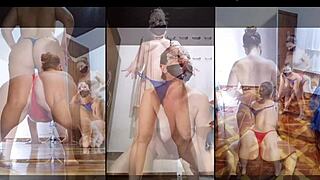 best amateur bbw toy stripping and dildo assfucks compilation