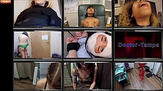 patient daisy bean spreads shaved pussy for dr tampa's university entrance physical exam