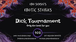 wanna hear dudes battle cocks in this hot erotic audio game for women??