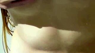 adorable big ass redhead cums hard from deep creampie post nude photoshoot webcam