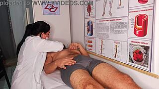 damn nurse uniform got me hard instantly with her juicy latina big ass big cock deepthroat in hospital patient foreplay wet pussy lick