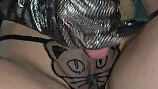 damn this glove milf milks my cock so good uh
