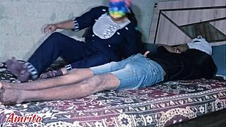 i caught my indian step sister and we had wild desi sex in her room