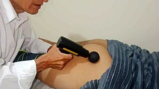 Perverted old masseur pounds juicy tight pussy of pretty young babe