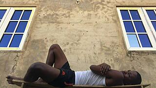 Bad Bitch Bent Over Outdoor Riding Big Black Cock Doggystyle to Squirting Stupor