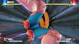 r mika flashes big ass on street fight cam show