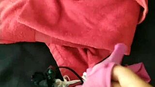 Japanese wife dirtied with used panties in anal creampie