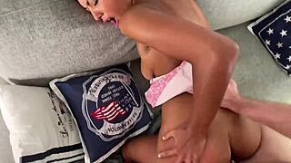 busty latina auditions with deepthroat begging and doggystyle pounding in homemade casting