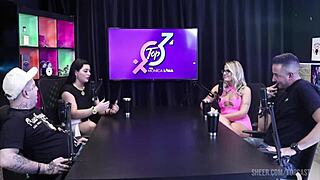 Monica lima and hot blonde go wild live brazilian putaria fucking everyone watching