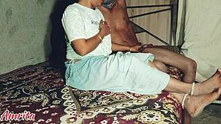 step sis indian desi babe sneaks in for hot dorm sex with roommate