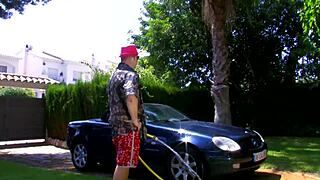 brunette milf slut, heels up for rough anal pounding?