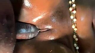 biggest nigerian monster dick pounds two squirting lesbians until they cry and gap wide open