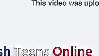 British College Student in Uniform Exposes Her Huge Natural Tits and Wet Cunt for Your Cum