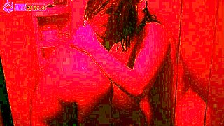 Huge black cock destroys phat ass teen in redroom shower pound