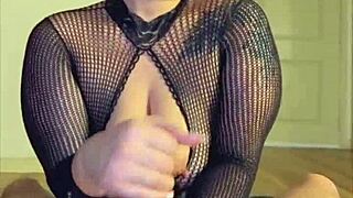 whoa asian curvy handjob grips monster cock pov!