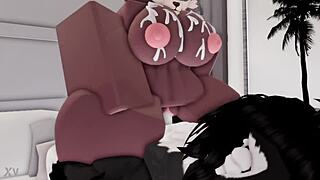 wanna fuck this furry roblox girl doggystyle with big cock creampie her moaning tight pussy?