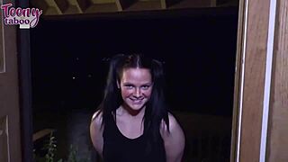 Daisy Garcia's Petite Body Takes Deepthroat, Cowgirl, Creampie in Lingerie Frenzy