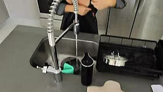 i kept fucking the sex doll right in front of my horny stepmom milf every chance i got