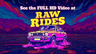 Blonde Raver Sucks Fucks Massive BBC In Ride Share!
