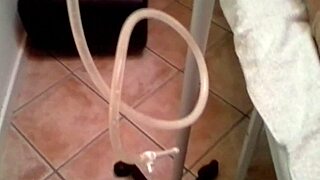 Glycerin Suppository and 3 Liters Enema Fisting Chubby Anal Slave