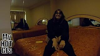 hot fucking with beautiful chubby mimi! big tits bounce, shaved pussy takes missionary cumshot