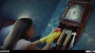 possessed maids devour pussy slime in demonic lesbian cleaning frenzy