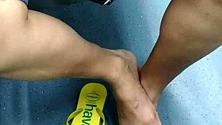 Ever Caught a Brazilian Mature's Flip Flop Tease in Hidden Candid?