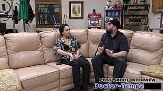 dr tampa gives mara luv university entrance physical backstage pussy spread toys shaved