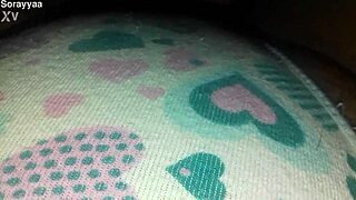 i crave those heart-printed panties hugging her chubby arab pussy so tight