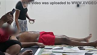 Lady Watches Happy Ending Cock Massage