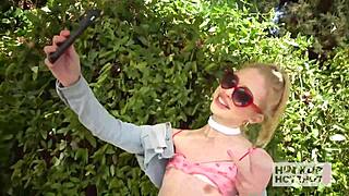 Blonde hooker chloe cherry rides bryan gozzling's monster cock up ass