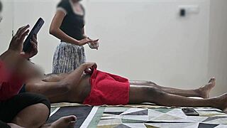 Lady Watches Happy Ending Cock Massage