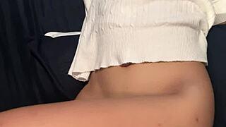 watch this cute 18yo asian teen get pounded doggystyle by huge white cock facial cumshot