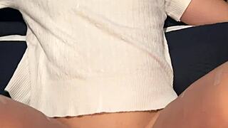 watch this cute 18yo asian teen get pounded doggystyle by huge white cock facial cumshot