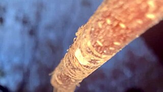 Milf witch creampie pussy doggystyle bent over forest public black cock